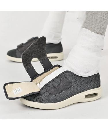 Winter Diabetic Shoes for Women - 10.5 Dark Grey | Ideal for Edema, Swollen Feet, Post-Operation, Diabetes - Buy Online on GoSupps.com