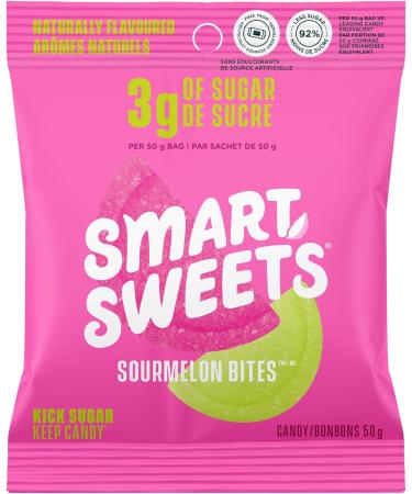 SMART SWEETS Low Sugar Sourmelon Bites Candy Fruity Free of Sugar Alcohols & Tropical Sours 50g (Pack of 14) Candy with Low Sugar Low Calorie - Buy Online on GoSupps.com
