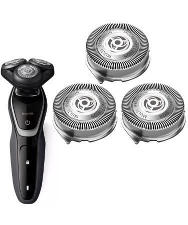 SH50 Replacement Heads for Philips Norelco Shavers Series 5000, Replace HQ8 Heads, OEM SH50/52 MultiPrecision Blades Made in Netherlands