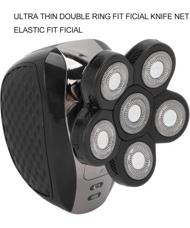 Electric Head Shaver for Men | Watertight 5-in-1 Wet Dry Grooming Kit with 6 Blade Heads - International Shipping - Buy Online on GoSupps.com