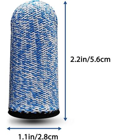 RIVIEVAL 12pc Finger Cots Set - Reusable Thumb Protector for Cut Resistance in Kitchen, Garden & Work - Non-Slip, Breathable Finger Guards (Blue) - Buy Online on GoSupps.com