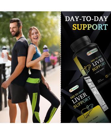 Best Naturals Day to Day Liver Support - 90 Veg Capsules - Made in The USA - Non-GMO & Gluten Free 90 Count (Pack of 1) - Buy Online on GoSupps.com