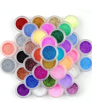 Warm Girl UV Gel Nail Set - 3 Colors Builder Kit 12 Pcs Glitter Powder & 200 Nail Tips - Perfect for Nail Art & Manicure - Buy Online on GoSupps.com