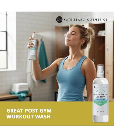 Kate Blanc Cosmetics Hypochlorous Acid Spray for Face and Skin. Gentle Facial Cleanser for Acne-Prone & Sensitive Skin with .02% HOCl (8oz) 8 Fl Oz (Pack of 1) - Buy Online on GoSupps.com