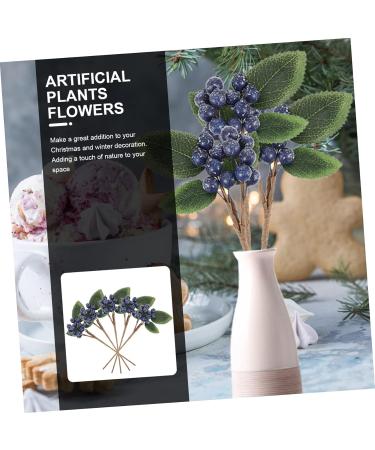 Zerodeko 15 Pcs Artificial Berry Cuttings Artificial Berry Stem Decoration Fake Berry Faux Greenery Garland Faux Floral Artificial Berry Picks Blue Decorations Plant Iron Branch Christmas Dark Bluex3pcs 18X7.5X3CMx3pcs - Buy Online on GoSupps.com