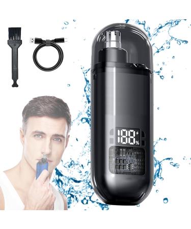 Pikapipy Nose Hair Trimmer Pikapipy Nose Hair Remover 2024 New Pikapipy Nose Trimmer Ipx7 Waterproof Electric Portable Nose Hair Trimmer Rechargeable with Dust Protection Cap (Black)