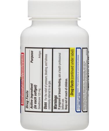 Gas Relief Softgels with Simethicone 125 mg Extra Strength Bloating & Discomfort Relief 72 Count + Create Sticker - Buy Online on GoSupps.com