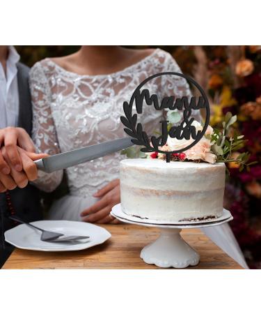Personalized Natural Wood Cake Topper - Custom Name Decoration in Birch Multiplex - Perfect for Any Occasion - Buy Online on GoSupps.com