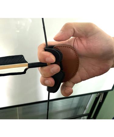 DEERACE Leather Archery Arm Guard & Finger Tab Set - Shooting Practice Gear for Recurve & Compound Bow Hunting - Archery Accessories - Buy Online on GoSupps.com