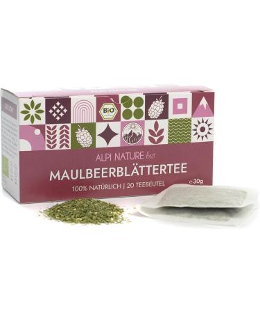  Alpi Nature Alpi Nature Herbal tea leaf murier 120 tea bags 180 g pack of 6 x 20 bags of 1.5 g - Buy Online on GoSupps.com