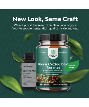Pure Green Coffee Bean Extract - 50% Chlorogenic Acid for Heart Health & Mental Focus - Natural Energy Supplement - Buy Online on GoSupps.com