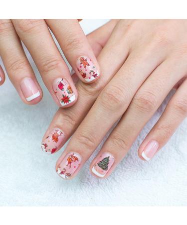 10 Sheets Christmas Nail Art Stickers Decorative Stickers Santa Stickers Xmas Nail Stickers Snowflake Nail Art Stickers Christmas Tree Nail Stickers Nail Decals Halloween Filler - Buy Online on GoSupps.com