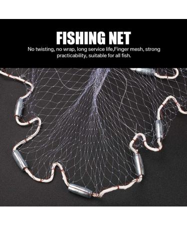 Yeahmart Handmade American Saltwater Fishing Cast Net with Heavy