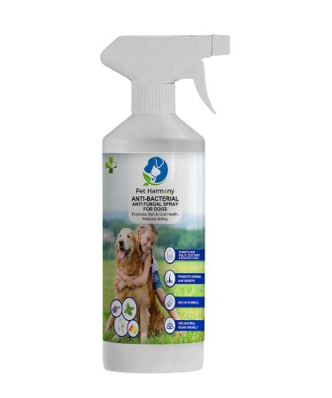 Pet Harmony Natural Dog Anti-Itch & Skin Healing Spray -500ml- Enriched with Chamomile Coconut & Essential Oils Promotes Hair Growth Anti-Bacterial Anti-Fungal Anti-Inflammatory Allergy Relief