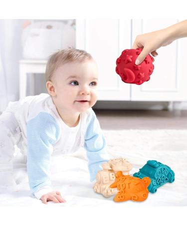 Buy Sensory Squeezing Rattling Balls - Structured Soft Massage Toys for Newborns | Ideal Multisensory Gift - Buy Online on GoSupps.com