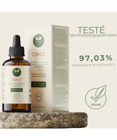  SKINTUALS COSMETICS Facial Serum with Vitamin C E Hyaluronic Acid Niacinamide Aloe Vera 60 ml - Deep Hydration Antioxidant Anti-Wrinkle Brightening with Natural Ingredients by Skintuals Cosmetics - Buy Online on GoSupps.com