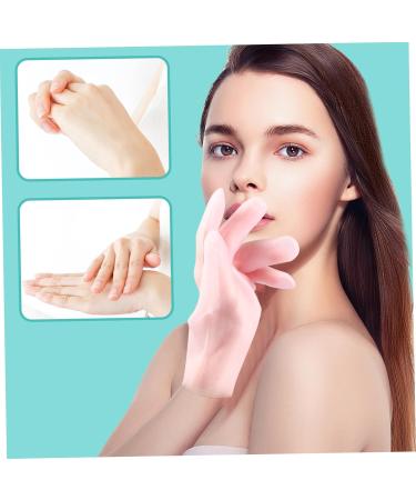 minkissy 3 Pairs Moisturizing Gloves Hands Night Mittens Exfoliating Glove Gloves Overnight Night Gloves Cream Gloves Softening Grade Anti-Wrinkle Gloves Spa Sebs Pink - Buy Online on GoSupps.com