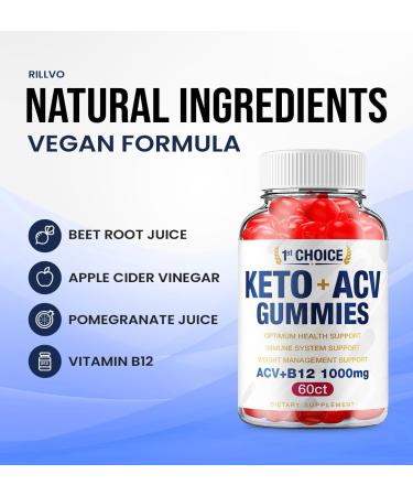 (3 Pack) 1st Choice Keto ACV Gummies Keto First Choice ACV Advanced Formula Shark Plus Apple Cider Vinegar Keto Tank Gummies Dietary Supplement B12 Beet Root Juice Men Women (180 Gummies) - Buy Online on GoSupps.com