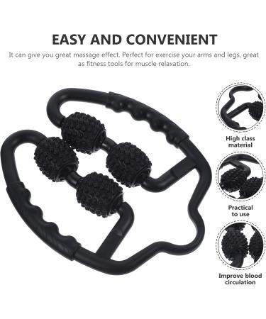 Manual Foam Massage Roller - Muscle Massager for Neck Shoulder Legs Arms & Back Pain Relief - Buy Online on GoSupps.com