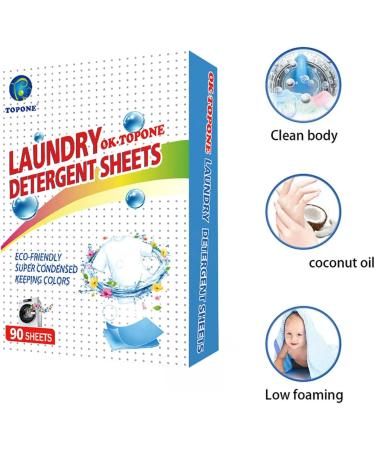 90 Pcs Laundry Detergent Sheets Nano-concentrated Washing Powder Sheets Laundry Cleaning Products Supplies Tablets Cleaning Liquidless Scent Laundry Powder Wash Sheets Nano-concentrated Pcs Pa - Buy Online on GoSupps.com