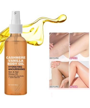 Vanilla And Cashmere Body Oil Vanilla Essential Oil Body Oil Body Oil Moisturizing Body Oil Vanilla Fragrances Body Oil For All Skin Types (1) - Buy Online on GoSupps.com