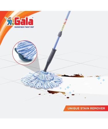 Gala Microfiber Twist Mop - Blue and White | Premium Cleaning Tool - Buy Online on GoSupps.com