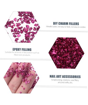 1 Glass Chip Rhinestones Epoxy Resin Nail Accessories Resin Epoxy Nail Art Stone Manicure Fillers Diy Nail Art Crushed Glass Diy Epoxy Filling Diy Fillers Irregular Nail Stickers 0.5X0.3cm Rosy - Buy Online on GoSupps.com
