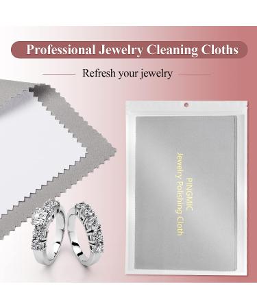 6-Pack Jewelry Polishing Cloths for Silver, Gold, Platinum, and More - Professional Multi-Layer Cleaning Cloth Set - 11'' x 14'' and 4'' x 8'' Sizes - Buy Online on GoSupps.com