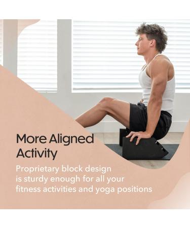Asanaseat Multifunctional Yoga Block Set of 2 - Meditation Seat, Floor Seat, Stretching Blocks for Added Stability | Lightweight EVA Foam - Buy Online on GoSupps.com