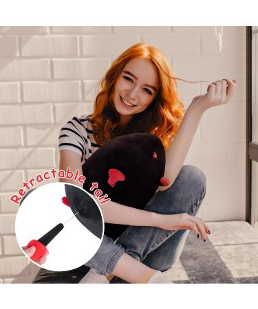 Mewaii Black Devil Cat Plush Pillow 16'' - Soft Stuffed Animal Squishy Toy for Adults, Girls, Boys - Fluffy Cuddle Plushie (16in/40cm) - Buy Online on GoSupps.com