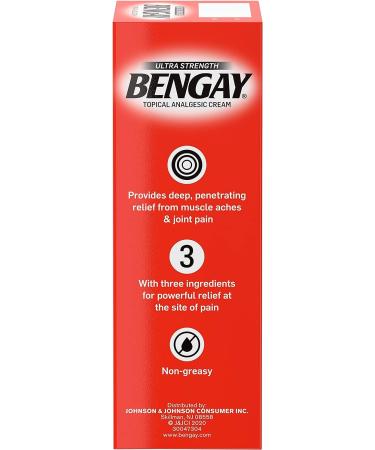 Bengay Ultra Strength Pain Relief Cream 2 oz - Non-Greasy Analgesic for Arthritis, Muscle, Joint, and Back Pain - Buy Online on GoSupps.com