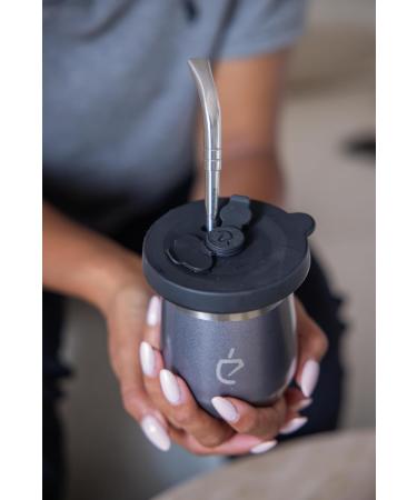  Un Mate Yerba Mate Un Mate MateGo Thermolid DualFlow PRO Ash Gray - 1000 ml Thermos 230 ml Matero Bombilla Cleaner Premium Gift Set Gray - Buy Online on GoSupps.com