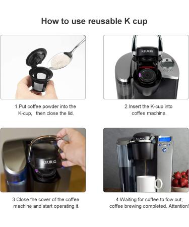Reusable K Cups for Keurig - Refillable Coffee Filter, BPA-Free - 6 Pack Black - Buy Online on GoSupps.com