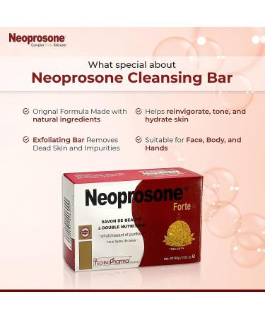 Neoprosone Skin Brightening Soap 2.02 oz - Fade Dark Spots on Body, Knees, Face, Armpits - Buy Online on GoSupps.com