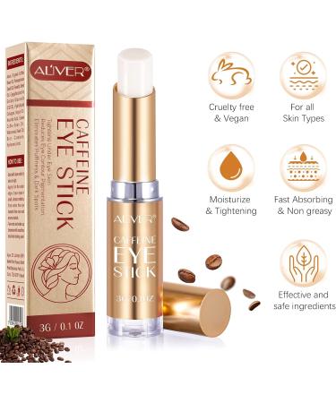Uocasi Caffeine Eye StickEye Cream Stick With Caffeine 2 Pieces Brighten Eye Cream Stick for Dark Circles and Puffy Eyes and WrinklesTightening Balm Antiaging Moisturizing Eye Balm Eye Care - Buy Online on GoSupps.com