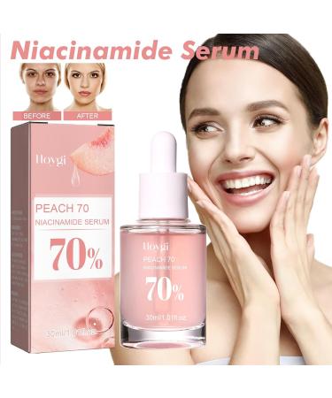 Peach 70 Niacin Serum 70% 30 ml Hyperpigmentation Facial Serum Hydrating Brightening - Buy Online on GoSupps.com