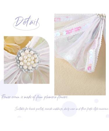 Vakkery Bridal Hair Bow Veil Organza Bow Hair Clip with Sequins Wedding Bachelorette Party Decoration Hair Accessories for Women - Buy Online on GoSupps.com