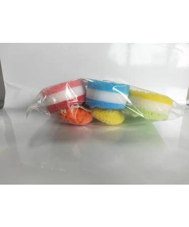 Trsnzul Bathing Sponge Set - 6 Soft Shower & Massage Sponges for Soothing Skin & Exfoliation - Perfect Body Care Accessories - Buy Online on GoSupps.com