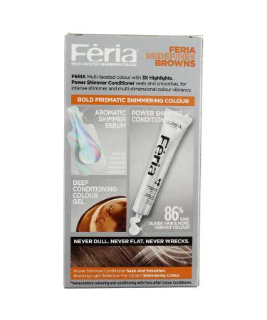 L'Oreal Paris Feria Permanent Hair Colour Gel - Light Brown 60 | International Shipping Available - Buy Online on GoSupps.com