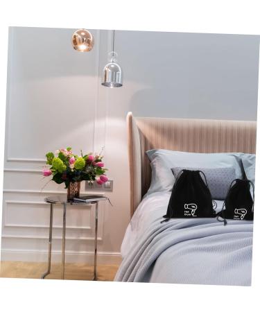 WOONEKY 8 Pcs Storage Bag Drawstring Hair Dryer Pouch Travel Hair Dryer Pouch Black Flocking Cloth - Buy Online on GoSupps.com