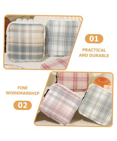 Ultechnovo Mini Storage Bags - 4 Pack | Ideal for Breastfeeding Inserts & Organizing | Compact & Stylish Cotton Zipper Pouches - Buy Online on GoSupps.com