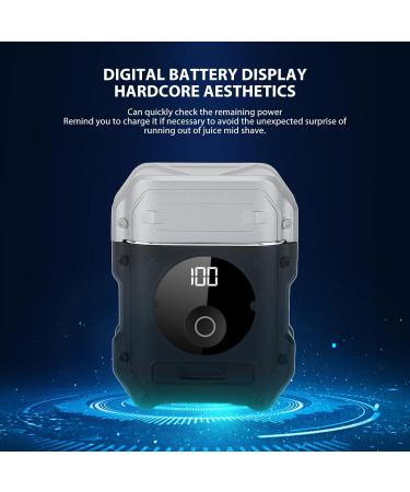 Electric Mini Beard Trimmer IPX6 Double Mesh 400mah Type C Interface Portable Rechargeable Beard Clipper Pocket Size Beard Trimmer - Buy Online on GoSupps.com