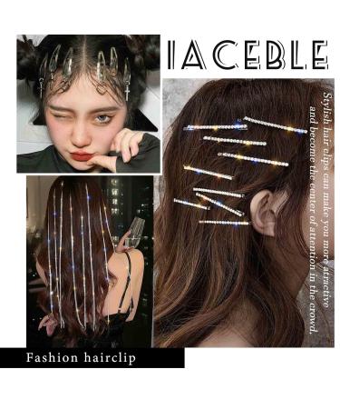 Iaceble Rhinestone Butterfly Hairclip - Gold Crystal Hair Barrette for Weddings & Bridal - Women's Decorative Accessories - Buy Online on GoSupps.com