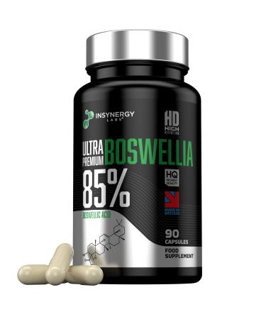 Ultra Premium Boswellia Serrata Capsules | 85% BOSWELLIC Acid | Highest Strength in The UK | Wildcrafted from India 1 000mg Concentrated Extract 90 Vegan Capsules