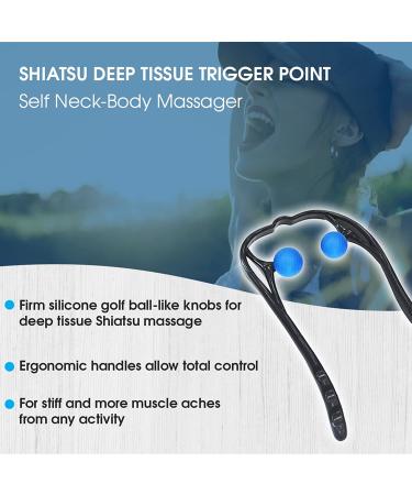 CuraCane Handheld Neck Massager by IntiMD - Trigger Point Occipital Self-Massage Tool for Deep Muscle Relaxation and Tension Relief - Lightweight - Buy Online on GoSupps.com