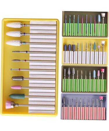 Beavorty 2 Sets Nail File Drill Bits Grit Manicure sand tool nail grinding polisher Nail Art supplies Nail Drill Replacement Bits Gel Nails Bit Cuticle Drill Bits Grinding head alloy 5x1cmx2pcs Yellowx2pcs - Buy Online on GoSupps.com