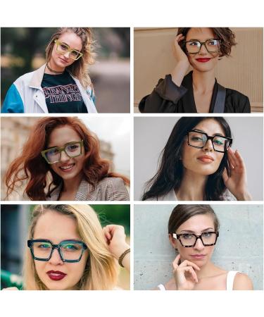 FEISEDY Blue Light Blocking Glasses - Retro Square Anti Eyestrain Glasses for Women & Men - Chic Pink Leopard Frame B0037 004 - Buy Online on GoSupps.com