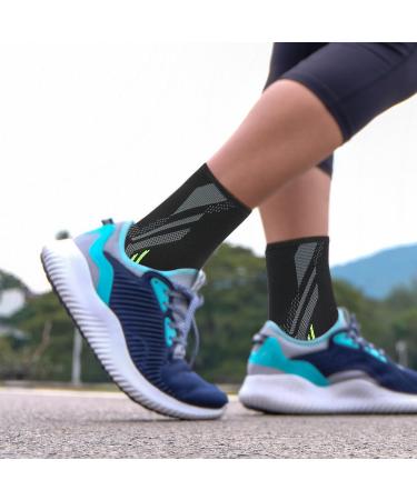 Ankle Support Brace for Women & Men | Compression Sleeve for Plantar Fasciitis & Sprained Ankle Relief | Medium - 1 Pair - Buy Online on GoSupps.com