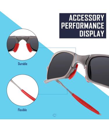 Saucer Replacement Nose Pad & Ear Cushions Set for Oakley X Squared OO6011 Sunglasses - Red One Size | International Shipping Available - Buy Online on GoSupps.com