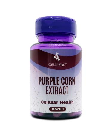 CellFend Purple Corn Extract - Super Antioxidant - Mitochondrial Support - Potent 30:1 Extract - 60 Vegan Capsules (500mg)